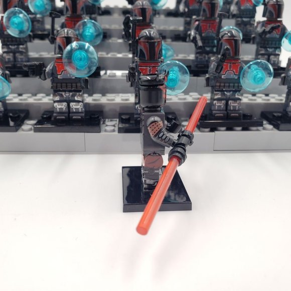 Darth Maul with Mandalorian Army Custom Mini figures, Star Wars, Minifigures - Picture 4 of 12